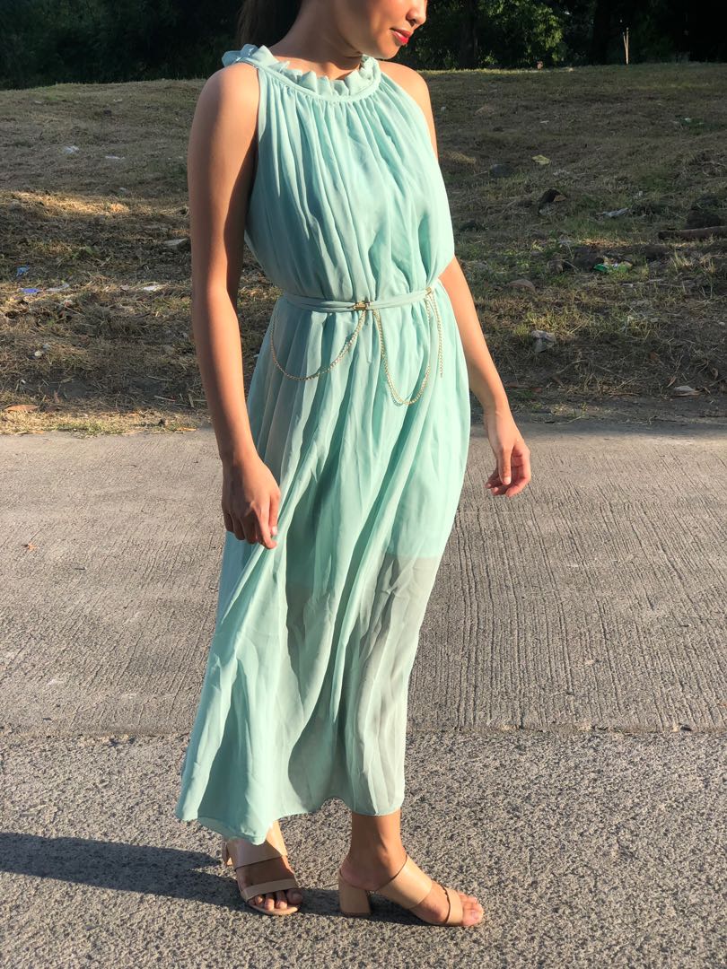 bohemian pastel dress