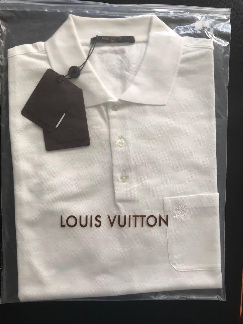 Louis Vuitton Embroidered Cotton Pique Polo Black Men's - FW23 - US