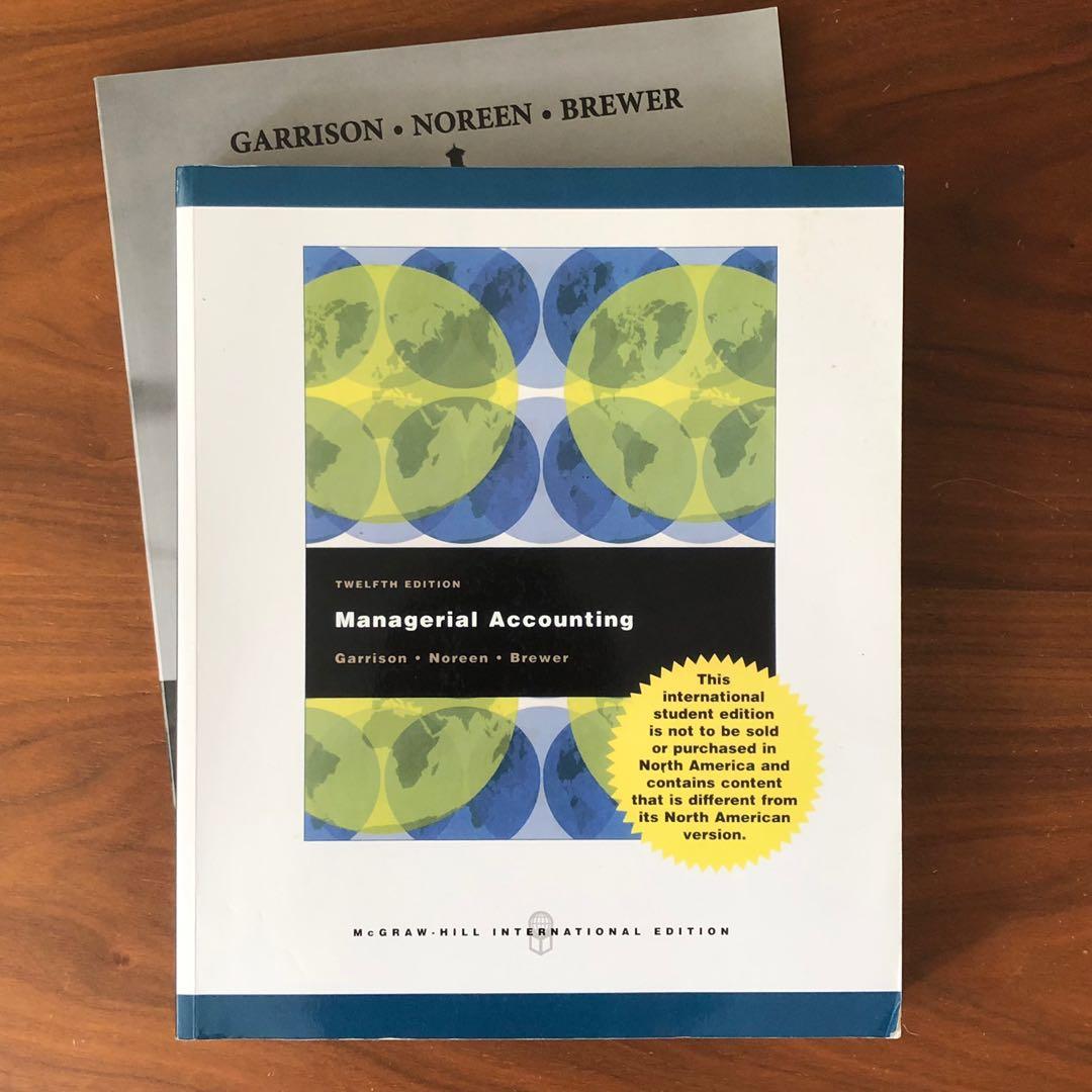 Managerial Accounting McGraw Hill 12th Ed., 興趣及遊戲, 書本 & 文具, 教科書 Carousell