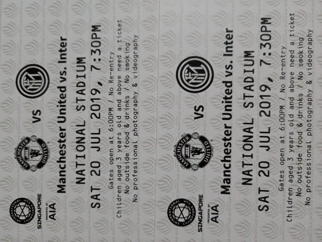 manchester united vs Inter milan, Hobbies & Toys, Memorabilia