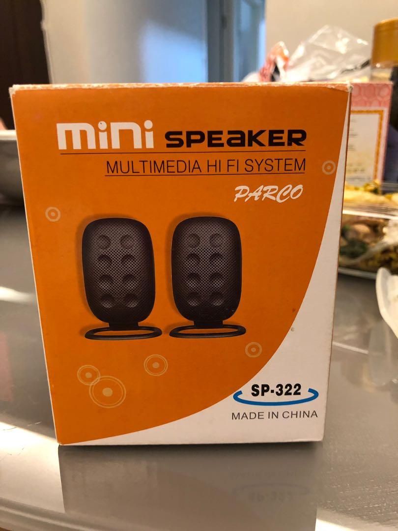 Mini Speaker （分類：Soundbar、揚聲器、藍牙喇叭、耳擴）位於 Hong Kong。 由 meme_me 提交（商品編號 238300569，圖片 1）。簡介： 全新未用過， 可交換or 直接買$20。