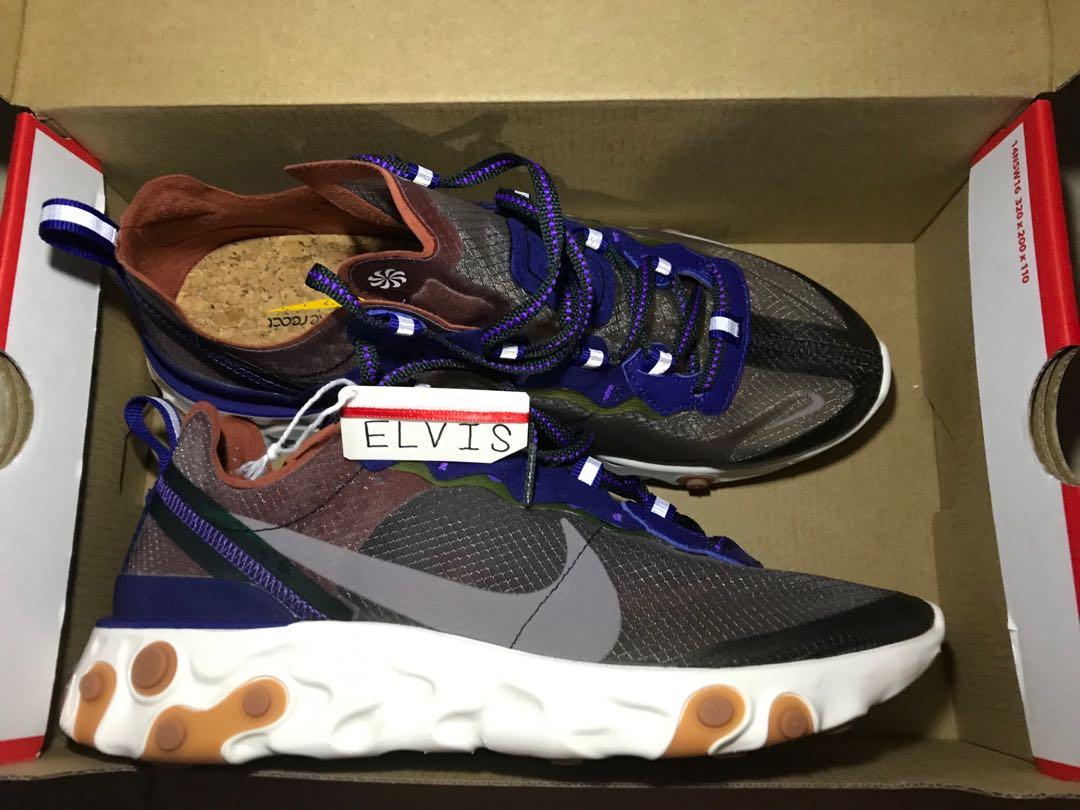 Nike React Element 87 （分類：波鞋）位於 Hong Kong。 由 spectrum. 提交（商品編號 238160885，圖片 1）。簡介： WTS/售: Nike React Element 87 Condition: New, tried on once. Price: $1399, Exchange accepted* Buy from End. Clothing, come with original box and email receipt. Trade within 3 days along MTR station. *Only exchange with US9 same shoes. Thanks in advance.。