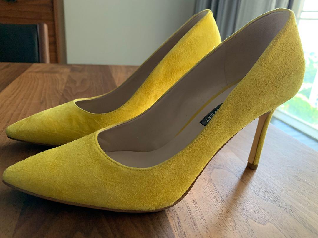 Nine west yellow pumps top