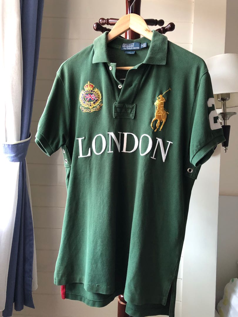 Polo Ralph Lauren Green Number 2 London Polo Shirt, Women's Fashion ...