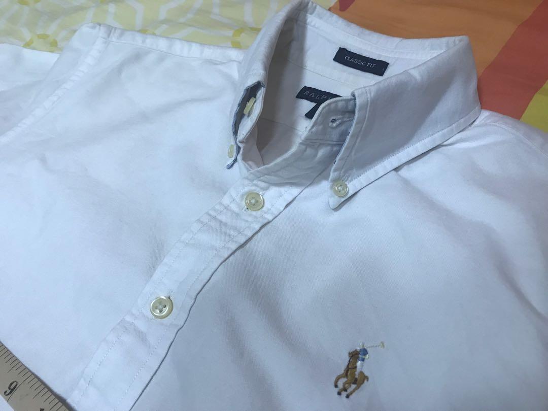 Polo Ralph Lauren Men's White Oxford Shirt Classic Fit, Men's Fashion, Tops  & Sets, Tshirts & Polo Shirts on Carousell