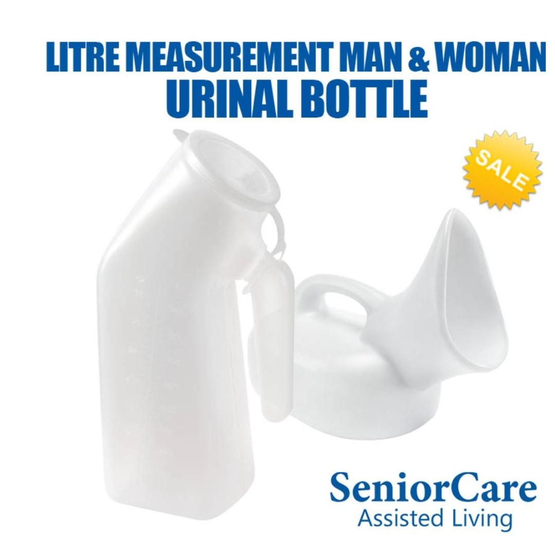 Portable Plastic Urinal Jug Bottle Container 1000ml Woman Man