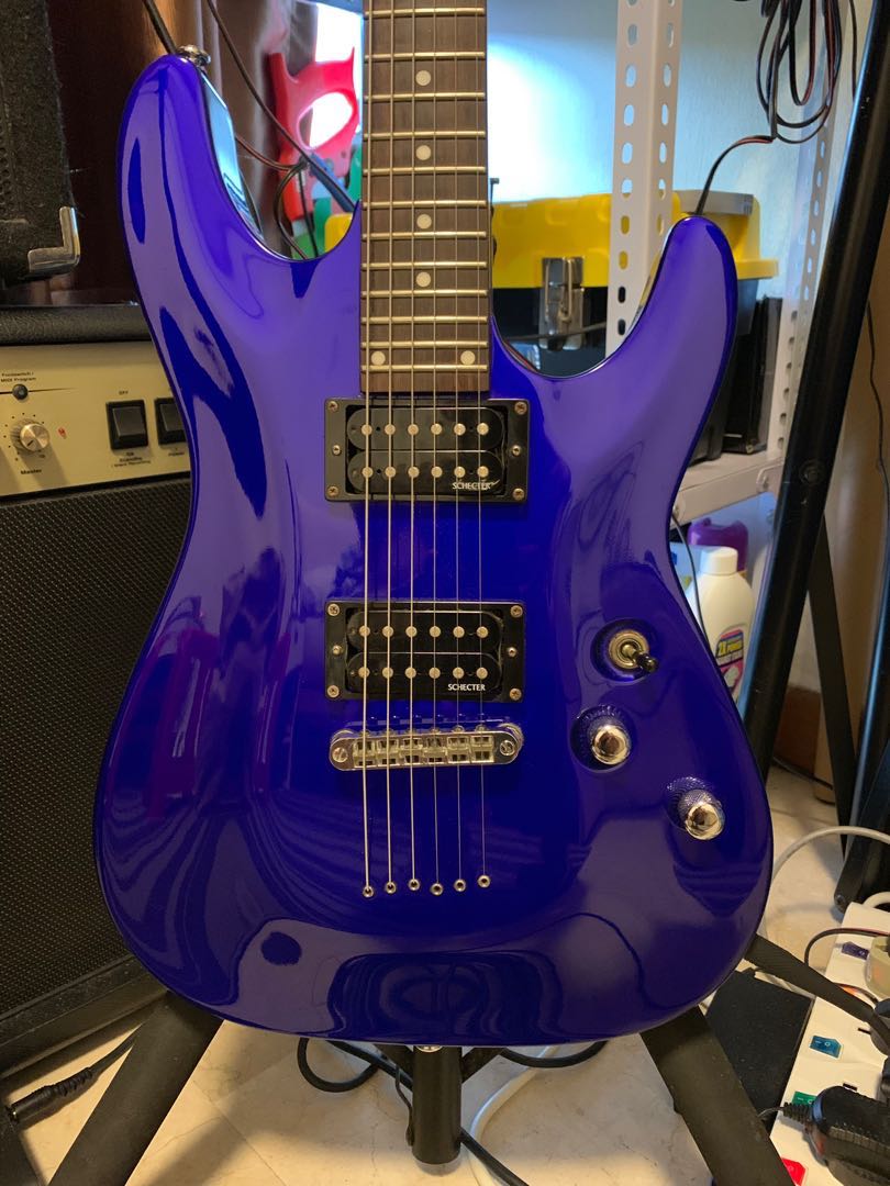 Schecter diamond series sales omen 6 blue