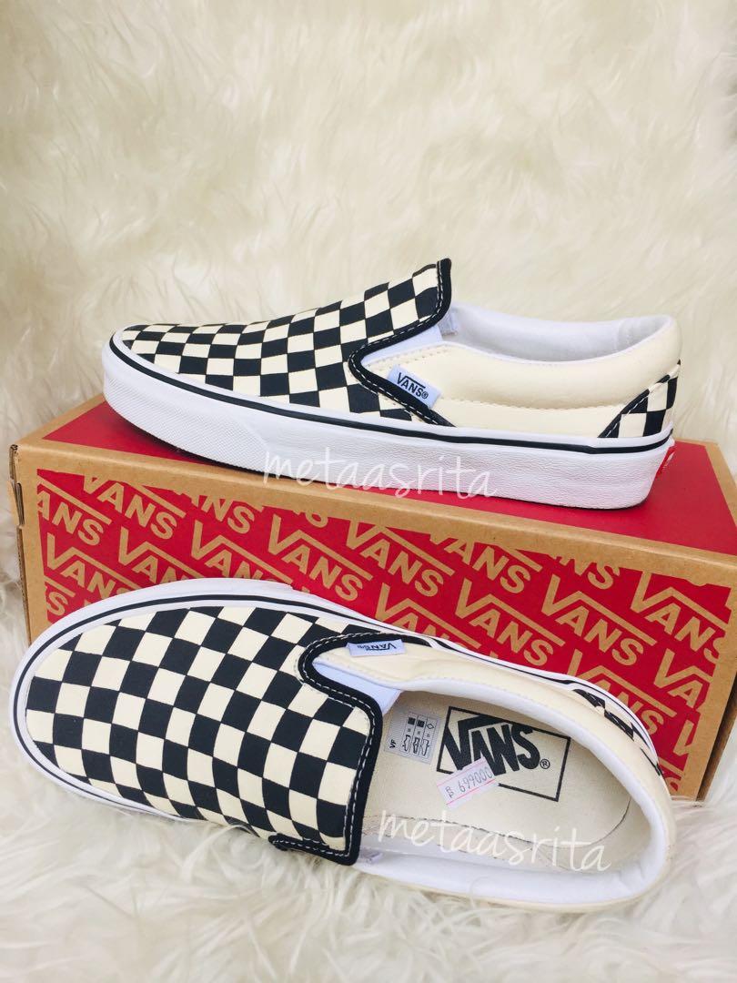 Sepatu Vans Sk8 Blue Black And White Checkerboard Vans Sepatu Vans