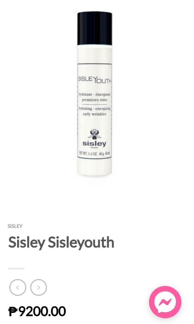 Sisley Sisleyouth (Category: Face Care) located in Manila. Submitted by knoxiesells (Listing ID 238293912, Image 1). Description: Sisley Youth Hydrating Energizing Anti Wrinkles 90% full / full size Bought for 9k.