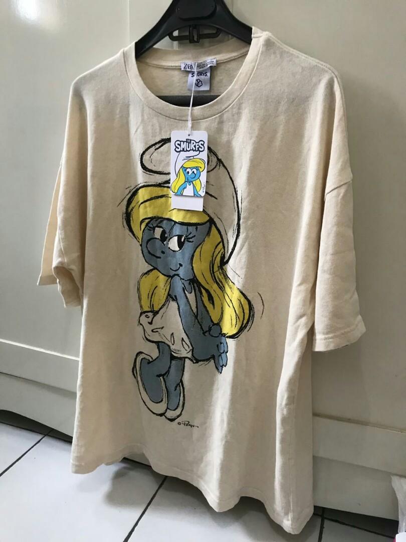 zara smurf t shirt