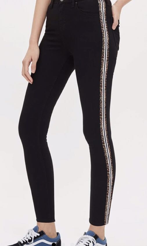 Topshop side stripe jeans outlet