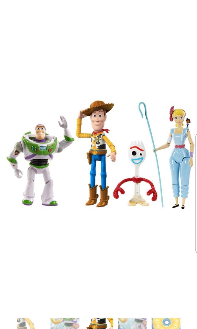Toy Story 4 Woody Buzz Lightyear Bo Peep And Forky Figures Model Toy Set 4 Pack Toys Games Others On Carousell