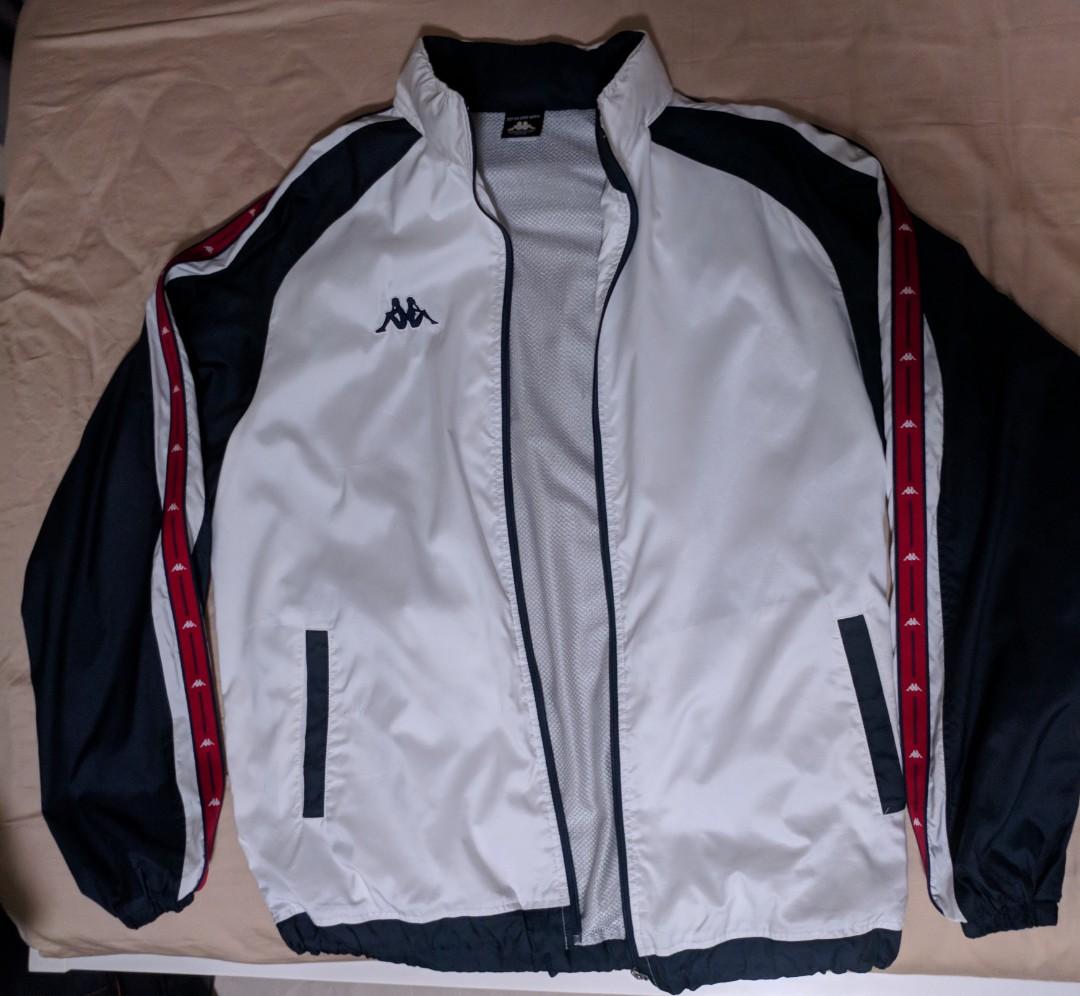White kappa windbreaker top