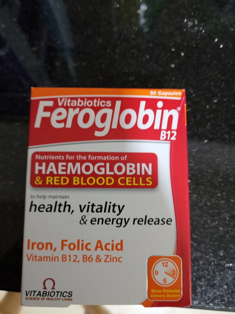 Wts Vitabiotics Feroglobin B12 Iron Folic Acid Supplement Health Beauty Bath Body On Carousell