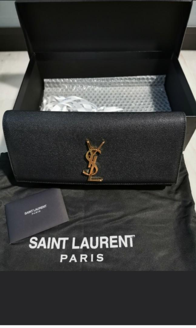 ysl caviar clutch