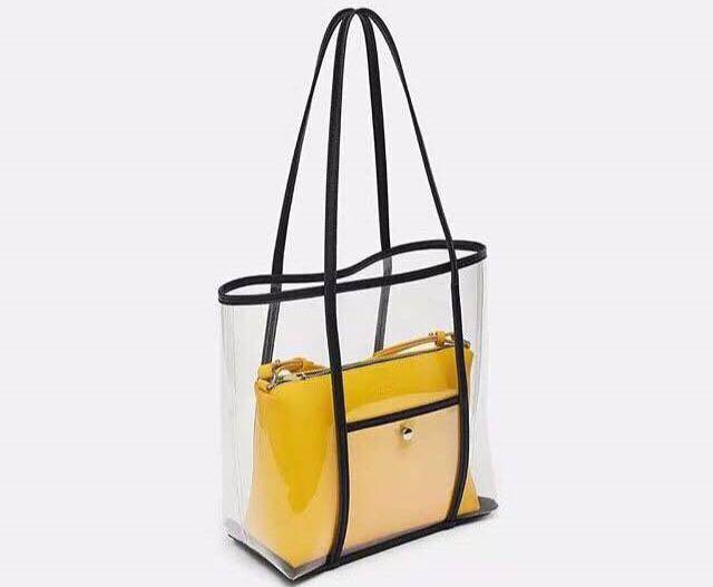 Clear tote 2025 bag zara