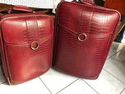 Leather set. Vintage. Jag brand. 