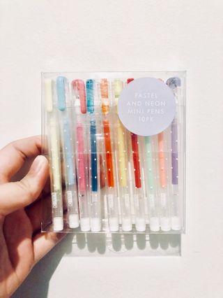 Kikki K Pastel & Neon Mini Pens