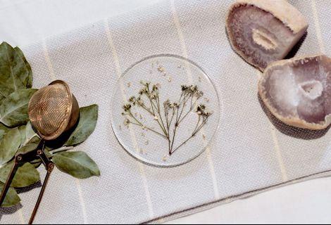 Handmade Floral Resin Coasters