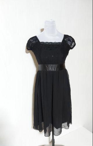 Preloved Nanno Black Laced Dress