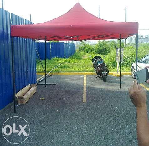 3x3m Folding Tent Summer Shade Retractable Canopy Foldable Gazebo (Category: Bicycles) located in Malabon City. Submitted by gerardyanzon (Listing ID 238459618, Image 2). Description: Picninc Summer Shade Foldable Tent Folding Canopy Tiangge Rainproof Retractable Gazebo Roofing is made of high-grade water resistant thick polyrubber canvas material and not made of low quality coated sack. Frames & Braces are made of heavy-duty lightweight black sq