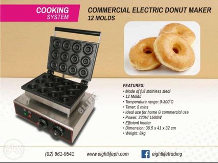 Electric Donut Maker Dougnut Maker 12 molds