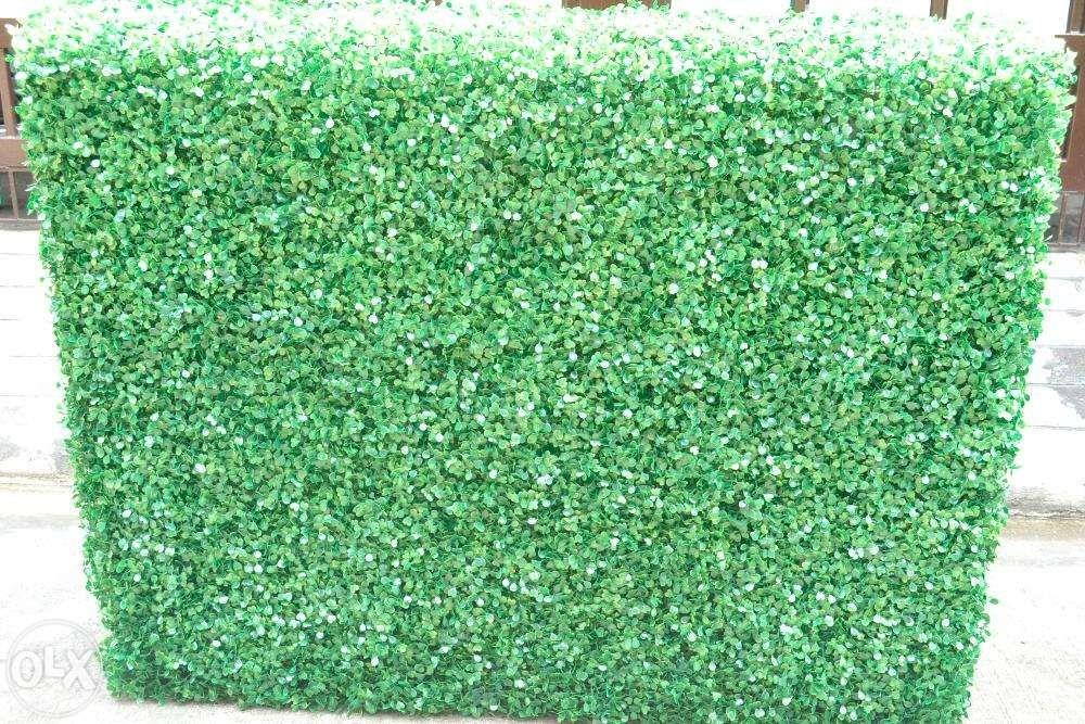 Artificial Hedge 4x3x1 ft tea leaves, Furniture & Home Living, Home