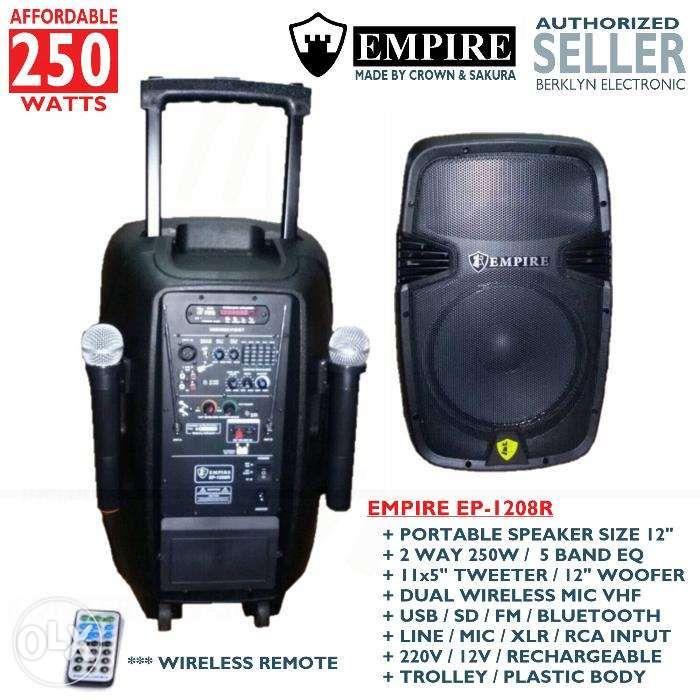 rechargeable speaker with wireless mic