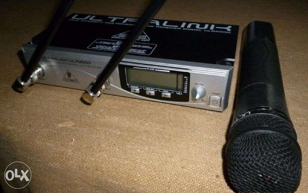 Professional wireless mic Behringer Ultralink ULM2000 (Category: Other Audio Equipment) located in Antipolo. Submitted by 09356575696 (Listing ID 238483830, Image 3). Description: ULTRALINK-ULM2000 UHF Receiver & Microphone Specs: True diversity Frequency range = 794 to 810MHz Receiving frequencies = 320 frequencies,btw 798.1 - 805.9MHz Range = 100meters (nominal) under optimal environmental conditions Audio Frequency Characteristics Noise Reduct