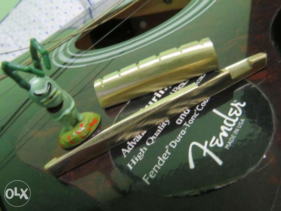 brass nut and brass saddle for acoust electric guitar and bass, Hobbies