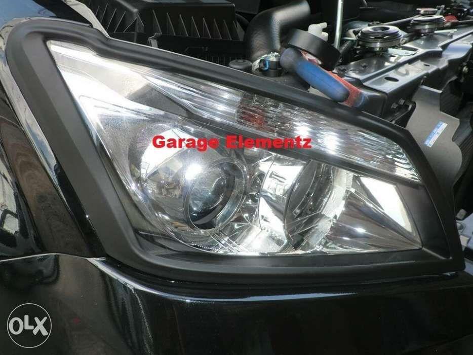 Isuzu MUX Headlight Tail light cover Matte black Door handle Tire, Car