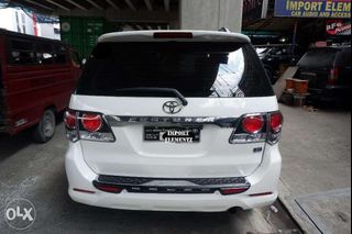 2012 to 2015 Toyota Fortuner Rear Bumper or Rear Stepsill FITT Brand
