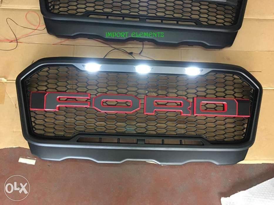 Ford Ranger Raptor Redr Grill 2015 to 2019 Ford Ranger Raptor Grill v2 Large with LED 2018, Car Parts ...
