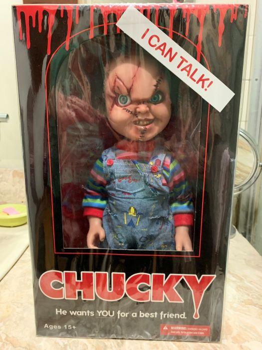 Chucky Doll By Mezco (Category: Figurines & Statues) located in Manila. Submitted by clark.kent1 (Listing ID 238494541, Image 2). Description: Chucky Doll by Mezco Mint on Box Sealed.
