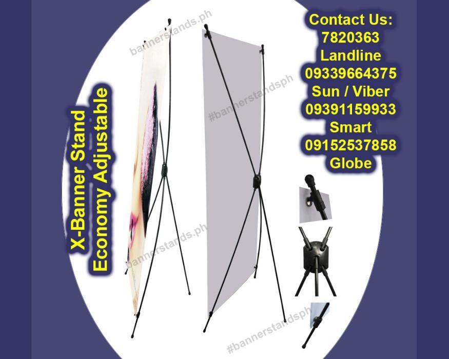 Adjustable X Banner Stand Economy 2 x 6 Portable Standee 2 ft x 6 ft ...