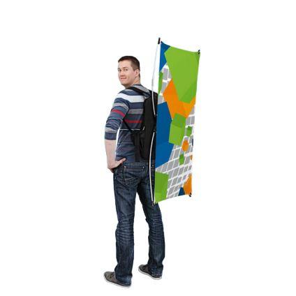 Backpack Flag Banner Back Pack Flying X Banner (Category: Backpacks) located in Quezon City. Submitted by bannerstandsph (Listing ID 238494993, Image 3). Description: Backpack Banner Holder Flag type -adjustable size -maximum banner size: 16 inches wide x 44 inches tall SALE Price: PhP 1,950.00 (from PhP 2,650.00 regular price) Also available: X-Banner type Items are all readily available at our office. Office Hours: 8:30am to 5:30pm, Mon to Sat 