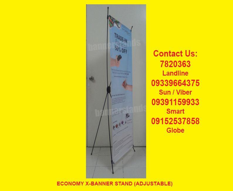 Economy Adjustable X Banner Stand 2 x 5 Standee Tripod 2 x 6 XBanner ...