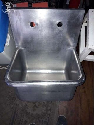 Stainless wall Dump Sink