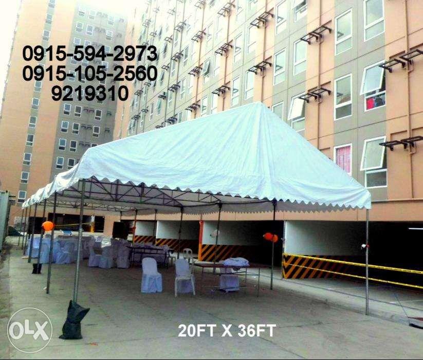 TENT FOR SALE / RENT, LIGHTS, TABLES AND CHAIRS, IWATA FAN, AIRCON TENT, CARPORT TENT, CANVAS COVER