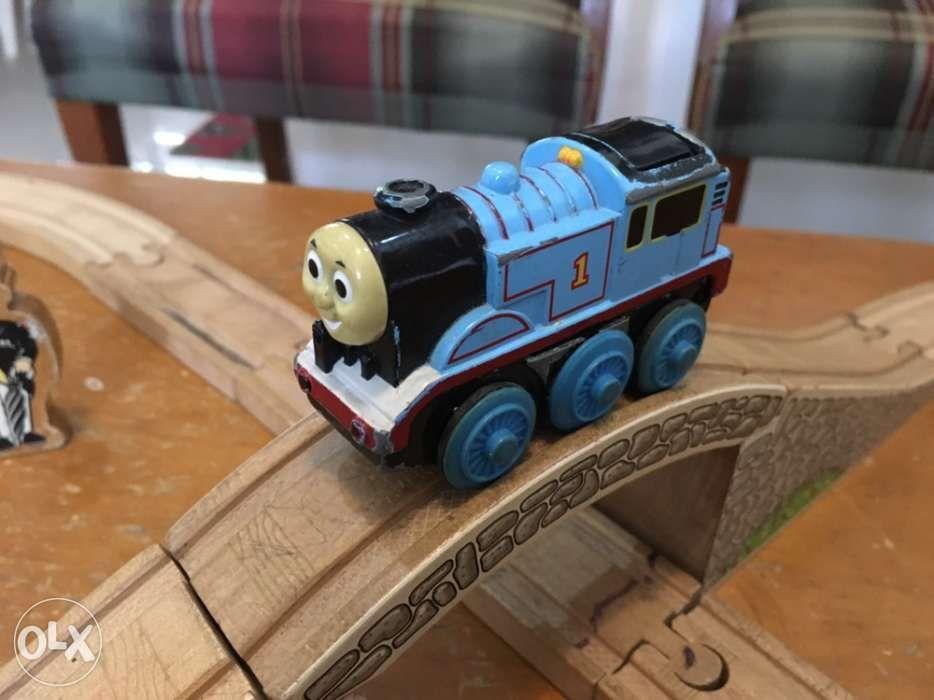 Thomas The Train Wooden Train Set with rails (Category: Infant Playtime) located in Bacoor. Submitted by datsun240 (Listing ID 238497955, Image 2). Description: Made of wood One rail has damage What you see is what you get All for 1.5k fix No longer being used Meet up alabang town center only.