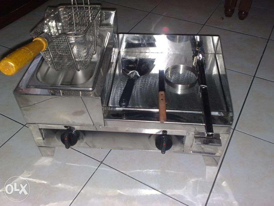 Hamburger Griddle with Deep Fryer, Furniture & Home Living, Kitchenware