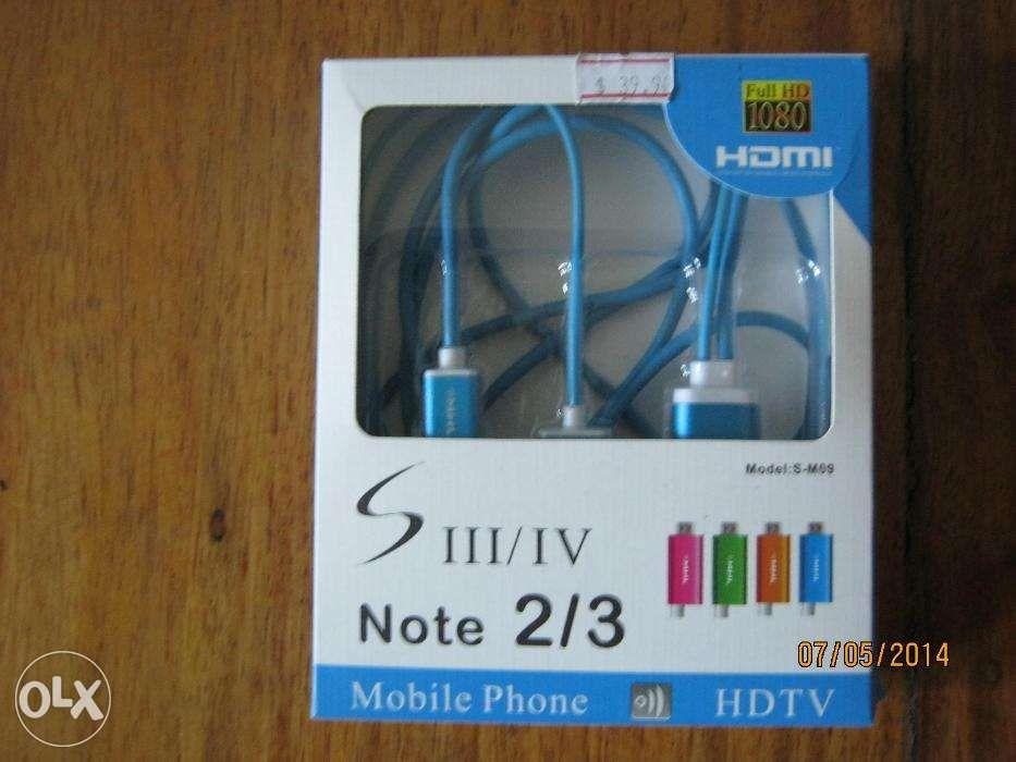 Micro usb to USB cable (Category: Chargers & Cables) located in Manila. Submitted by magicgerry (Listing ID 238502889, Image 2). Description: HDMI Cable - You can project what is playing in your Samsung S3 & S4 or Note 2 & 3 to your TV via USB or HDMI port of your TV. - MHL brand Made In China - Model S-M09.