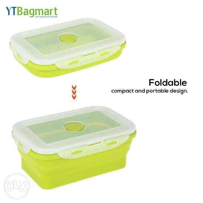 500ml Collapsible Silicone Food Container Rectangle (Category: Storage Boxes & Baskets) located in Cavite. Submitted by herorganicbeauty (Listing ID 238504637, Image 2). Description: Say NO to Plastic!AVOID SINGLE-USE PLASTIC PRODUCTS! Product Descriptions: Eco Friendly: a wonder reusable lunch box environmentally friendly that helps you avoid lots of unnecessary plastic waste from using disposable plastic, paper or styro boxes EXCELLENT QUALITY: