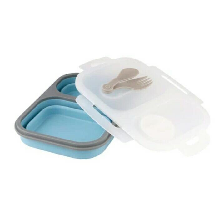 1200ml 2Compartment Collapsible Silicone Lunch Box Square (Category: Storage Boxes & Baskets) located in Cavite. Submitted by herorganicbeauty (Listing ID 238504711, Image 3). Description: Say NO to Plastic! Stop that 'throwaway mentality' and make that change. NOW! Features: Eco Friendly: a wonder reusable lunch box, environmentally friendly that helps you avoid lots of unnecessary plastic waste from using disposable plastic, paper or styro boxe