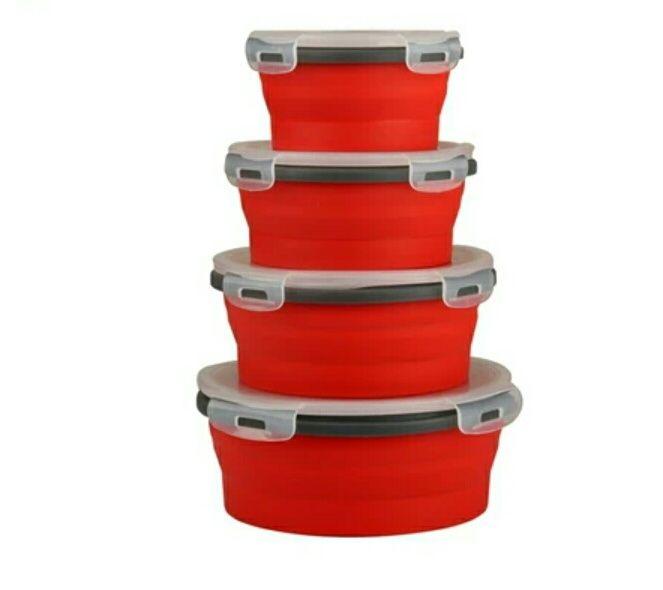 500ml Collapsible Silicone Food Container Round (Category: Storage Boxes & Baskets) located in Cavite. Submitted by herorganicbeauty (Listing ID 238504763, Image 3). Description: Say NO to Plastic! Stop that 'throwaway mentality' and make that change. NOW! Eco Friendly: a wonder reusable lunch box environmentally friendly that helps you avoid lots of unnecessary plastic waste from using disposable plastic, paper or styro boxes Save money with thi