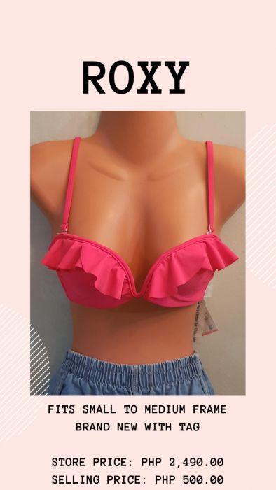 brandnew original Roxy bikini top only (Category: Sleep and Loungewear) located in Manila. Submitted by Noneng (Listing ID 238509418, Image 2). Description: brandnew po hindi nagamit 500 each top only pwede shipping shoulder niyo po sfee pwede meetup puregold tayuman pritil sms 0943 5309210.