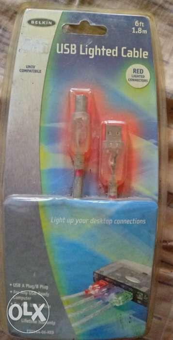 Lighted usb cable, Computers & Tech, Parts & Accessories, Cables & Adaptors on Carousell