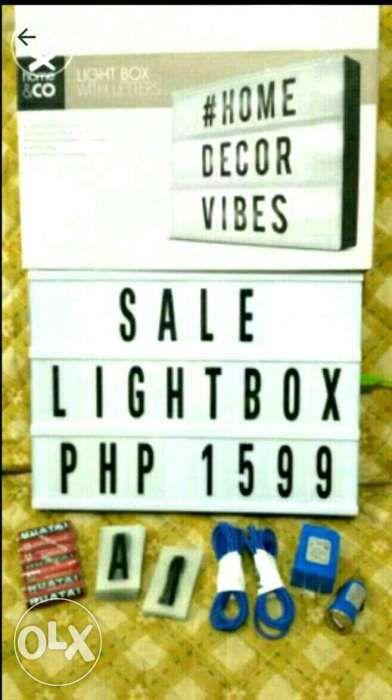 Light Box Lightbox Signage Letterbox AC DC with Adaptor and Batteries ...