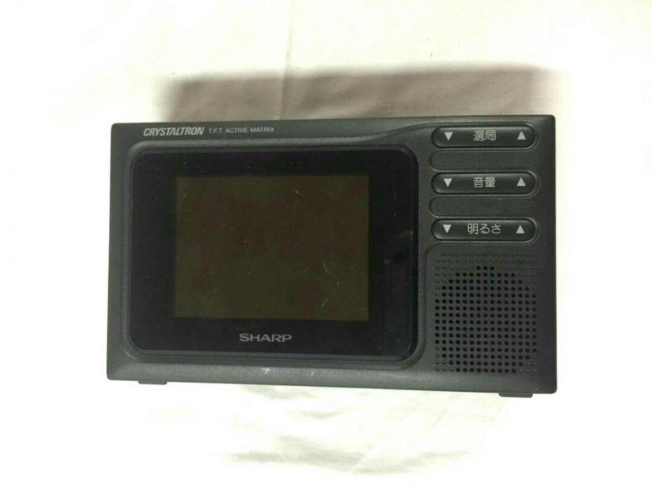 Vintage SHARP 3 Inch Portable TV Television LCD TFT Crystaltron Matrix ...