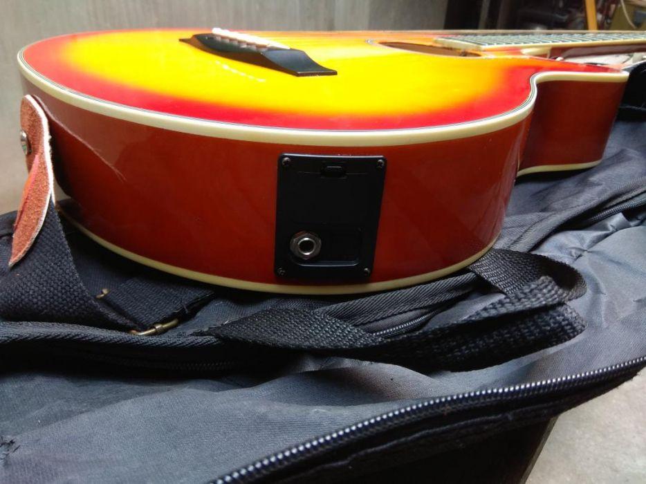 Authentic original RJ acoustic electric Guitar with built in tuner